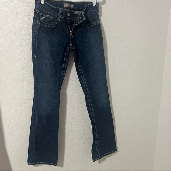 Ariat Work FR (Fire Resistant)Mid Rise Boot Jeans Mens 27L Dark Denim CAT2 2112 - Picture 1 of 14